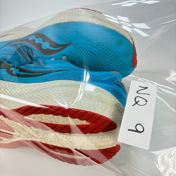 Saucony Triumph 20 Bright Blue Red Lace Up Running Shoes S20759-31 Men’s Sz 11.5 - Picture 11 of 11